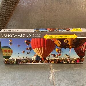 Panoramic 750-Piece Hot Air Balloon Puzzle - Vibrant Multi-Color
